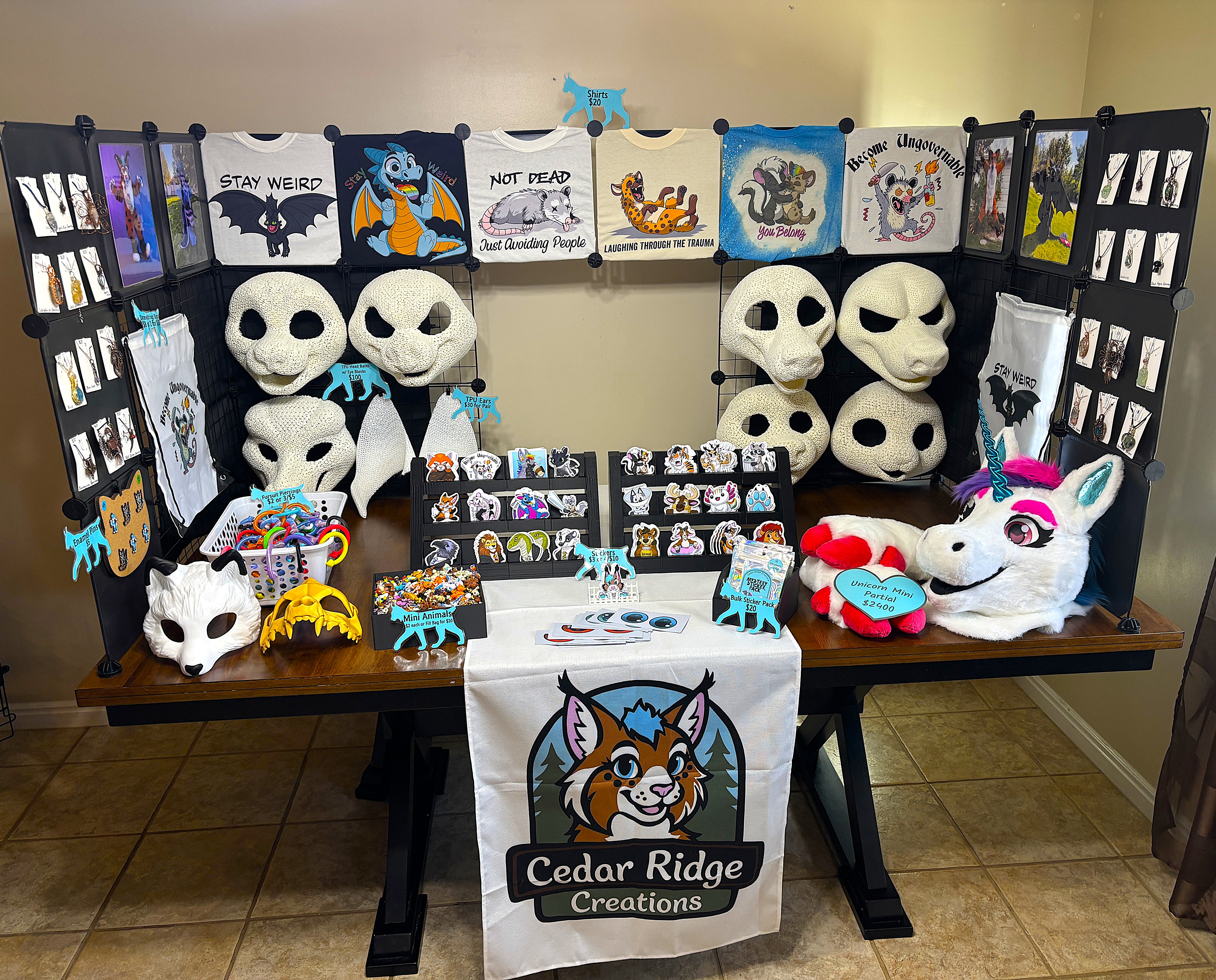 Cedar's Fursuits Booth
